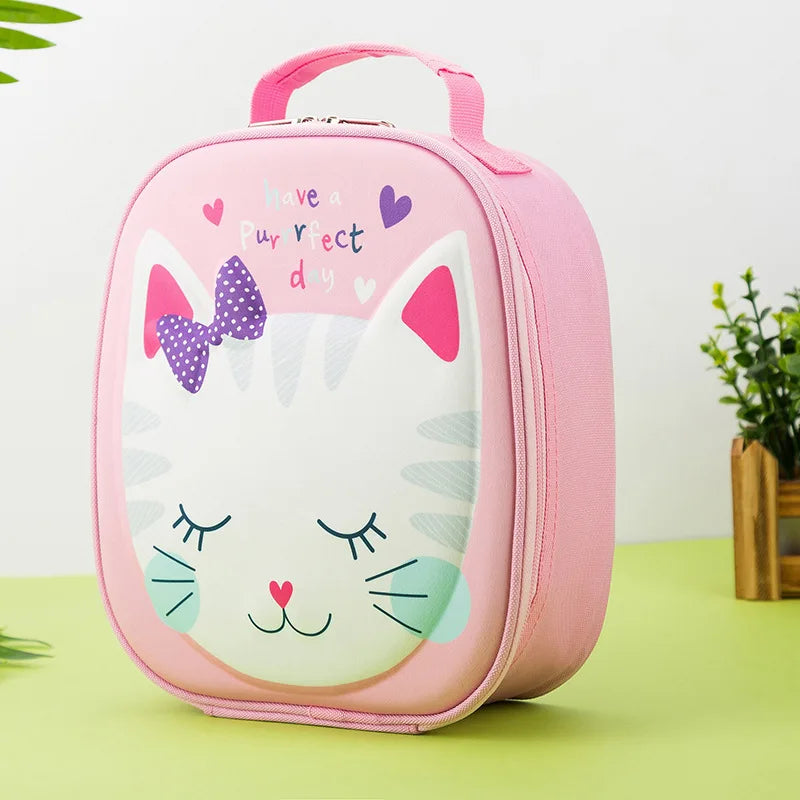 Isolierte Cartoon-Lunchbag für Kinder – Kühltasche mit verschiedenen Motiven| Perfekt für Kindergarten, Schule & Ausflüge