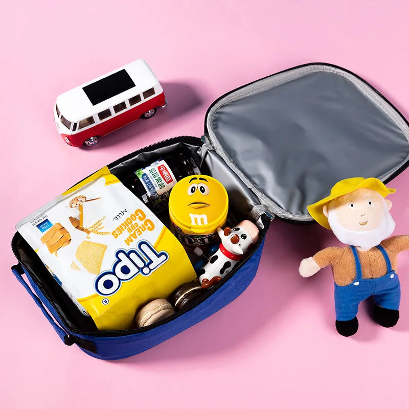Isolierte Cartoon-Lunchbag für Kinder – Kühltasche mit verschiedenen Motiven| Perfekt für Kindergarten, Schule & Ausflüge